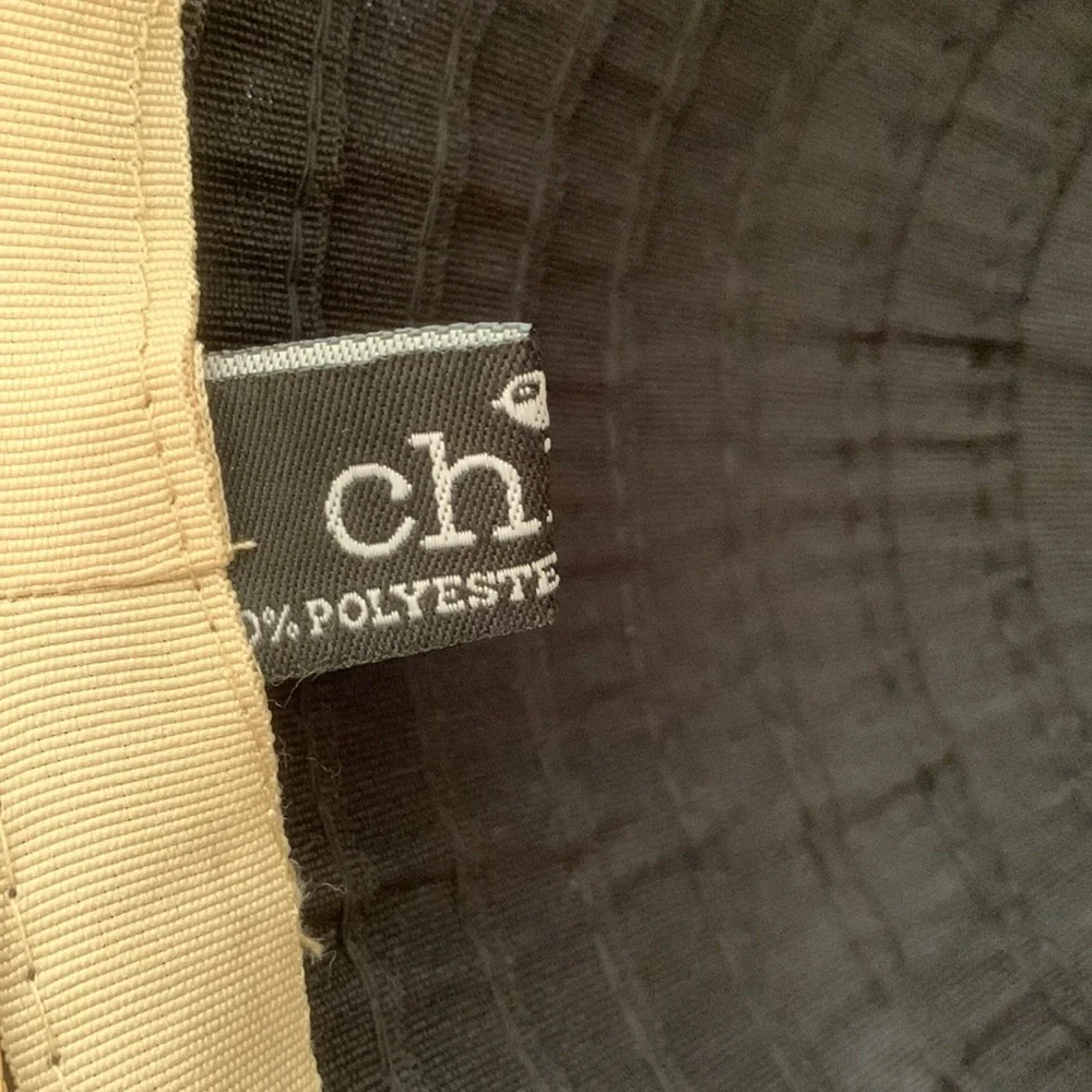 EUC.  Woven sun hat with a fabric top - Picture 3 of 3